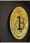 Preview: Bitcoin Logo Led Leuchtschild Wandleuchte! (rund)